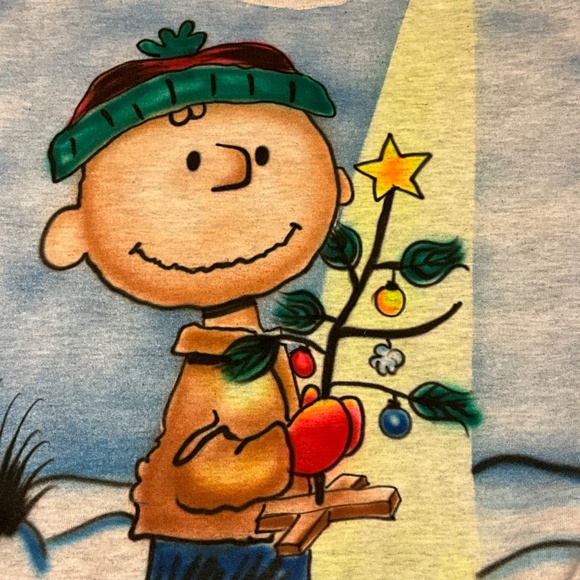 Vintage Charlie Brown Christmas Sweatshirt size Large-READ DESCRIPTION - Picture 2 of 9
